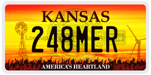 248MER  license plate in KS