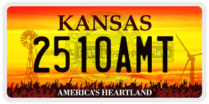 2510AMT  license plate in KS