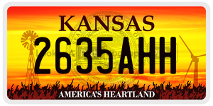 2635AHH  license plate in KS