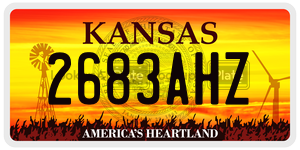 2683AHZ  license plate in KS