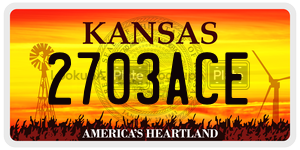 2703ACE  license plate in KS