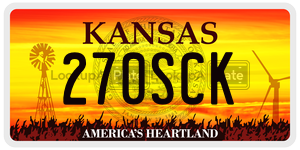 270SCK  license plate in KS