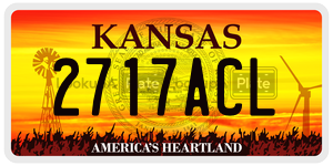 2717ACL  license plate in KS