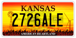 2726ALE  license plate in KS