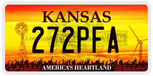 272PFA  license plate in KS