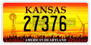 27376  license plate in KS