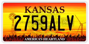 2759ALV  license plate in KS