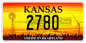 2780  license plate in KS