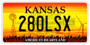 280LSX  license plate in KS