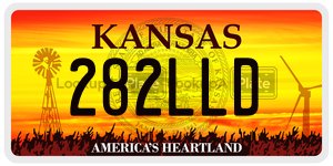 282LLD  license plate in KS