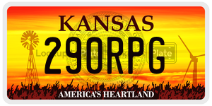 290RPG  license plate in KS