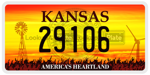 29106 license plate in Kansas