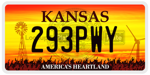 293PWY  license plate in KS