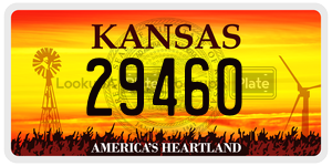 29460  license plate in KS