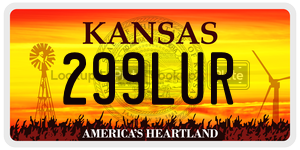 299LUR  license plate in KS