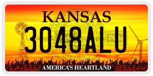 3048ALU  license plate in KS