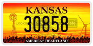30858  license plate in KS