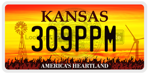 309PPM  license plate in KS
