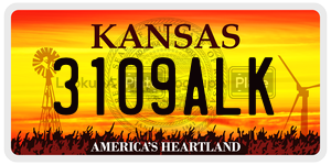 3109ALK  license plate in KS