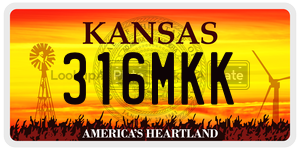 316MKK  license plate in KS