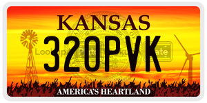320PVK  license plate in KS