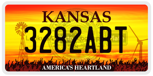 3282ABT  license plate in KS