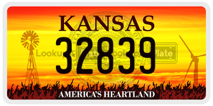 32839  license plate in KS