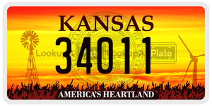 34011  license plate in KS