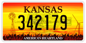 342179  license plate in KS
