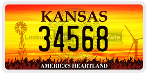 34568  license plate in KS