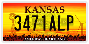 3471ALP  license plate in KS