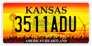 3511ADU  license plate in KS