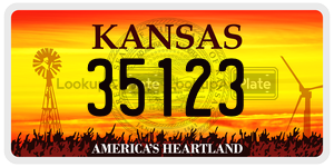 35123 license plate in Kansas