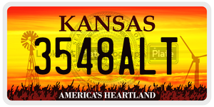 3548ALT  license plate in KS
