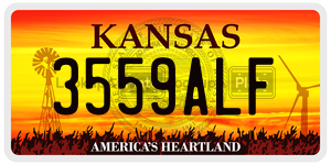 3559ALF  license plate in KS