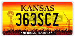363SCZ  license plate in KS