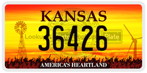 36426  license plate in KS