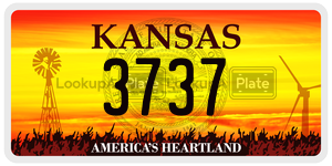 3737  license plate in KS