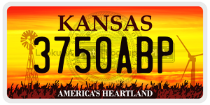 3750ABP  license plate in KS