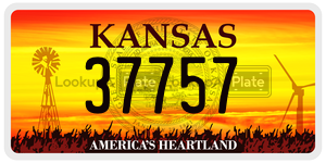 37757  license plate in KS