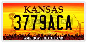 3779ACA license plate in Kansas