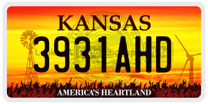 3931AHD  license plate in KS