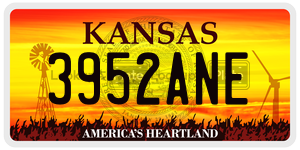 3952ANE  license plate in KS