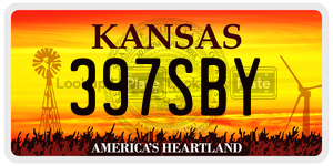 397SBY  license plate in KS