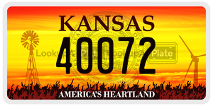 40072  license plate in KS