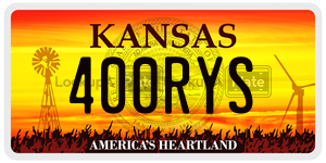 400RYS  license plate in KS