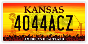 4044ACZ  license plate in KS