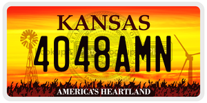 4048AMN  license plate in KS