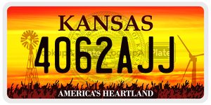4062AJJ  license plate in KS