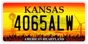 4065ALW  license plate in KS